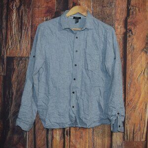 FOREVER 21 MEN Men's Sz L Button Front Shirt